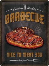 Wandbord - Barbecue Nice To Meat You - 30x40cm
