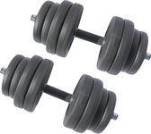 Dumbbell 2 x 15 kg - verstelbare Dumbbellset - halter - halterset - Totaal 30 kg