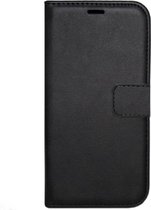 LC.IMEEKE Kunstleren Book Case Portemonnee Pasjes Hoesje Geschikt voor Samsung Galaxy A6 Plus (2018) - Zwart
