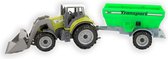 tractor met aanhanger 22 cm groen