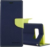 GOOSPERY FANCY DIARY voor Galaxy Note 8 Cross Texture Horizontal Flip Leather Case met kaartsleuven & portemonnee en houder (navy)