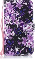 Lily Pattern Horizontal Flip Leren Case voor Huawei P30 Lite, met houder en kaartsleuven en portemonnee