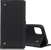 Voor Galaxy S10 Lite / A91 koperen gesp retro gekke paard textuur horizontale flip lederen tas met houder & kaartsleuven & portemonnee (zwart)