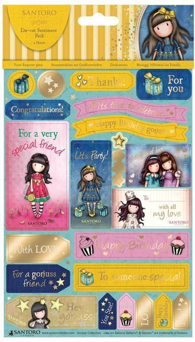 Gorjuss: Die-cut Sentiments (GOR 157119)