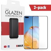 2-pack BMAX geschikt voor de Glazen Screenprotector Huawei P40 Pro Full Cover Glas / Met volledige dekking / Beschermglas / Tempered Glass / Glasplaatje