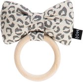 HOJ - house of Jamie - TEETHING RING BOW TIE - Snow Leopard - bijtring