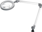 Waldmann Loeplamp met LED Verlichting - Vergrootglas met Standaard - Loep met 1,85 Vergroting  - Loupelamp - Tafelklem - Traploos Dimbaar -  Flexibele Arm - Voor Kinderen/Volwassenen/Pedicure