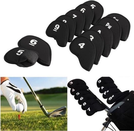 Jobber Golf - 10 x Golfclub Covers - Golfclub Head - Golf Beschermers - Golfclub Hoes - Golf Accessoires - Jobber Golf