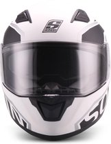 SOXON ST-1001 RACE integraal helm, motorhelm, scooterhelm ECE keurmerk, Wit, XL hoofdomtrek 61-62cm