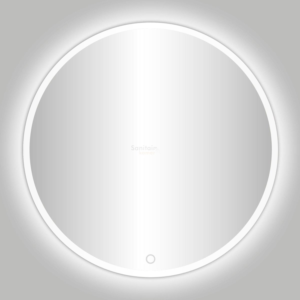 Ced'or White Venetië ronde spiegel wit incl. LED-verlichting Ø 60cm 4009300