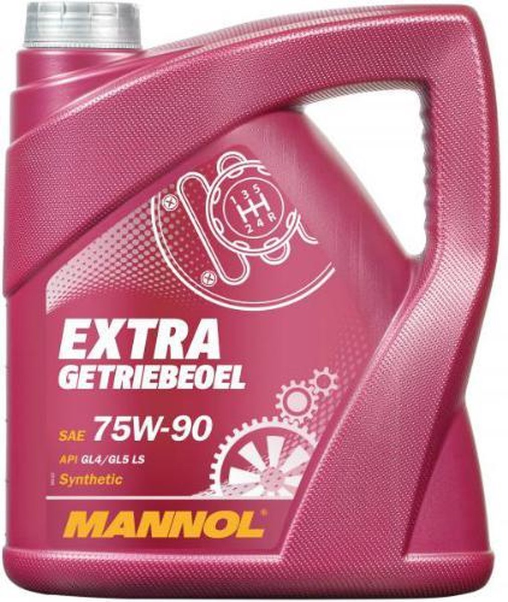 Mannol Extra | 75W-90 | GL-4 / GL-5 LS | Synthetische Versnellingsbakolie | 4 Liter