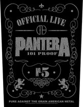 Pantera Rugpatch 101 Proof Zwart