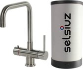 Selsiuz Haaks RVS (Inox) 350216 kokend water kraan met Single boiler