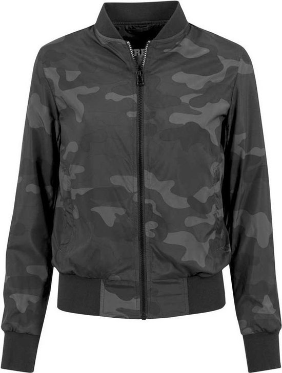 Urban Classics Bomber jacket XS Light Zwart/Grijs