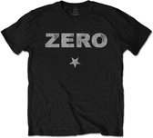 Smashing Pumpkins Heren Tshirt -XL- Zero Distressed Zwart