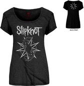 Slipknot Dames Tshirt -XL- Goat Star Logo Zwart