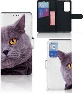 Telefoonhoesje Huawei P40 Pro Flipcover Case Kat