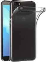 Hoesje Geschikt voor: Huawei Y5 2018 - Silicone - Transparant