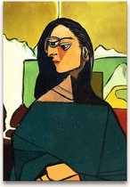 Handgeschilderd schilderij Olieverf op Canvas - Pablo Picasso 'Vrouw in Wachtkamer'