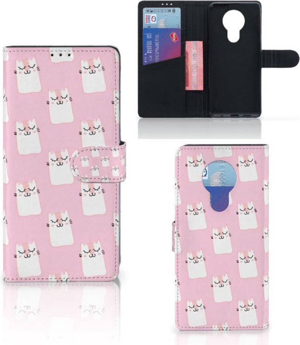 Nokia 5.3 Telefoonhoesje met Pasjes Sleeping Cats