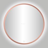 Ced'or Lyon ronde spiegel Rosé goud incl. LED-verlichting Ø 60 cm 4009050