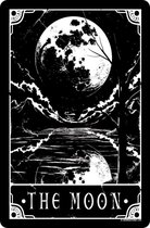 Deadly Tarot Metalen wandbord Deadly Tarot - The Moon Small Tin Sign Zwart