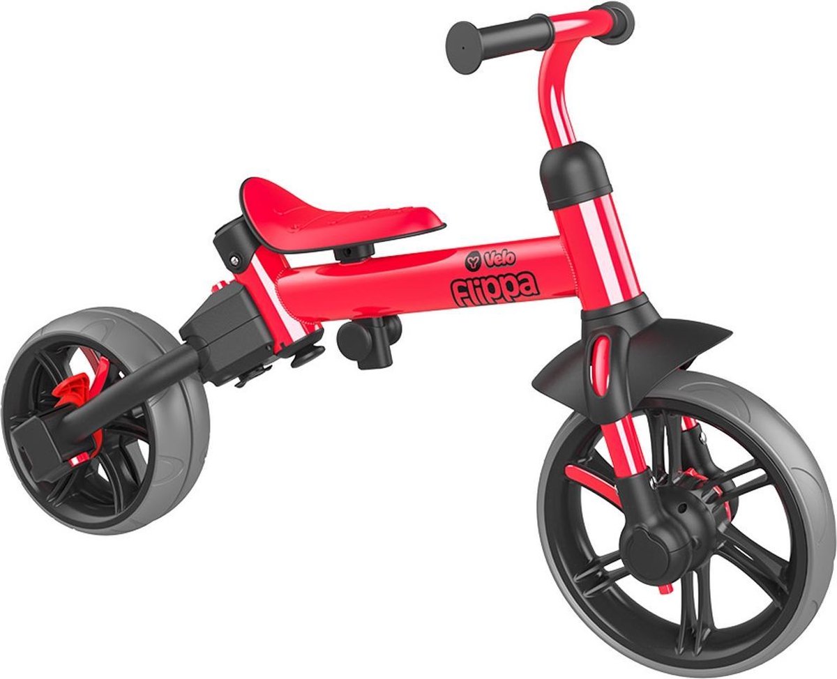 YVELO Flippa loopfiets rood