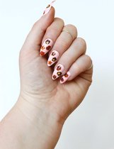 Rode bloemen nagel decals - nagelproducten - nageldecals - nail art - nail stickers - nagel stickers