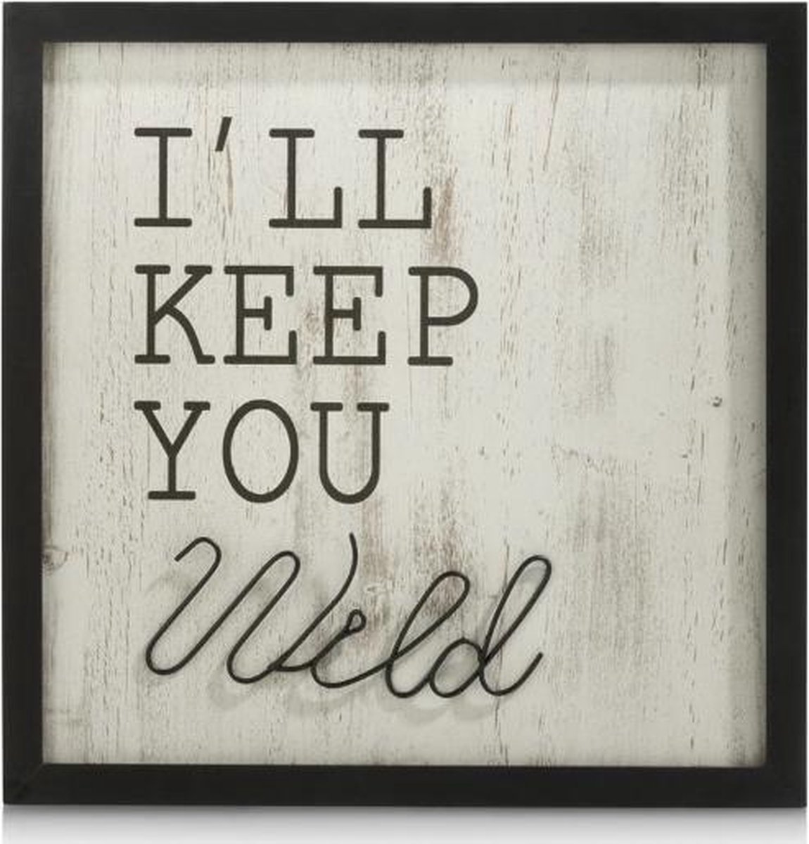 Coco maison wall deco keep you wild 40x40 wand deco tekst schilderij