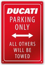 Ducati Parking wandbord
