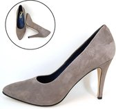 Stravers - Maat 33 Naaldhakken Chic Taupe Suede. Pumps Hoge Hakken Kleine Maten