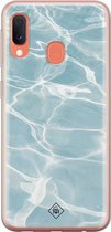 Samsung A20e hoesje siliconen - Oceaan | Samsung Galaxy A20e case | Roze | TPU backcover transparant