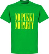 No Pukki, No Party T-Shirt - Groen - XL