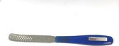 Homeij rvs eeltschaaf eeltverwijderaar voor voet voetvijl voetrasp - pedicure - 19 cm - blauw