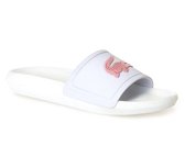 Lacoste Dames Slippers - Wit/Roze - Maat 35.5