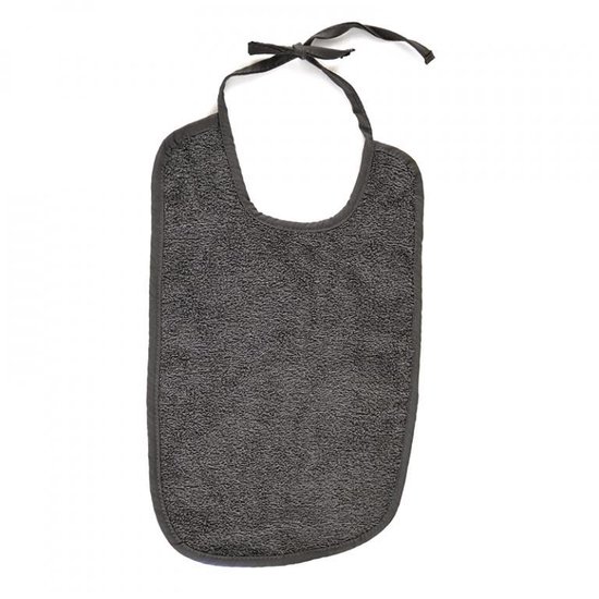 Slab badstof met strikjes 21x38 antraciet 12 stuks IDS. van IDS — afbeelding 2