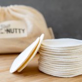 Eco Nutty - 16 herbruikbare wattenschijfjes met extra grote waszak - Bamboe - Hennep - Herbruikbaar - Duurzaam - Plasticvrij - Zero waste