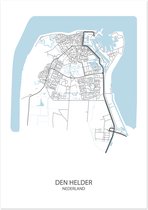 Poster Den Helder | Plattegrond | 29,7 x 42,0 cm (A3)