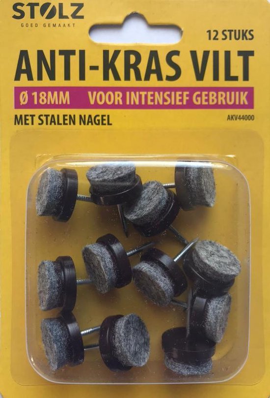 Zelfklevend Wolvilt op Rol 500 stuks Rond