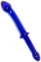 Glazen Dildo Blue Double