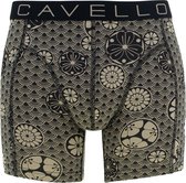 Cavello - Heren - 2-Pack Boxershorts Bloemen - Grijs - L