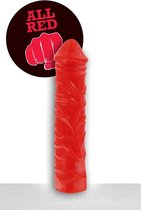 All Red Dildo 31 x 6,5 cm - rood