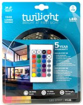TWILIGHT LED STRIP RGB 5M - IP65 24W - 30 000 branduren en 5 jaar garantie