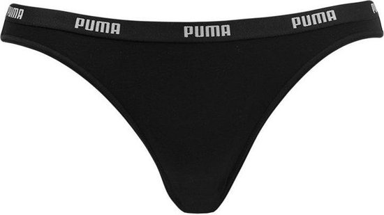 PUMA Iconic Bikini 2P Dames Slips - Zwart - Maat XL