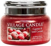 Village Geurkaars Cypress & Iced Currant | rode bes cassis chinese cypres - Small Jar
