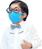 Mondmasker Kind - Mondmasker Kinderen - Niet-Medisch - Blauw - 1 Stuk