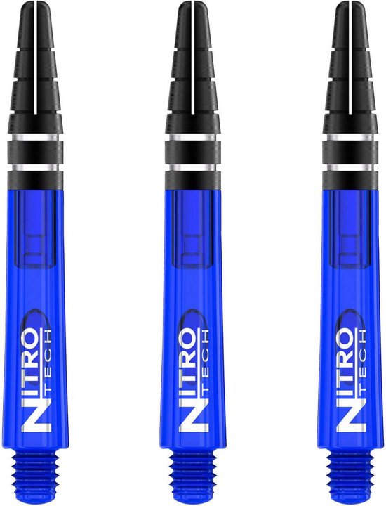 RED DRAGON - Nitrotech Blauw Korte Dartschachten - 3 sets per pakket (9 stengels in totaal) van Red Dragon — afbeelding 2