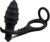 Geribbelde Buttplug en Cockring "Rock It"