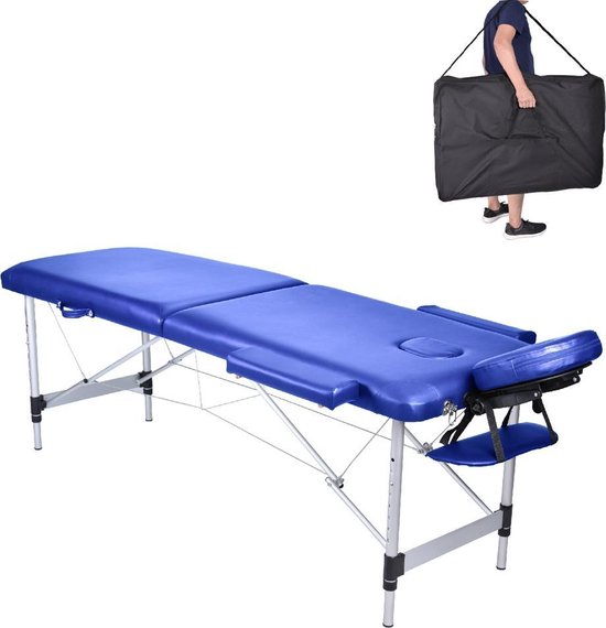 MC Star Massagetafel Aluminium Lichtgewicht -2 Zones - Massage tafel  Opvouwbare... | bol.com