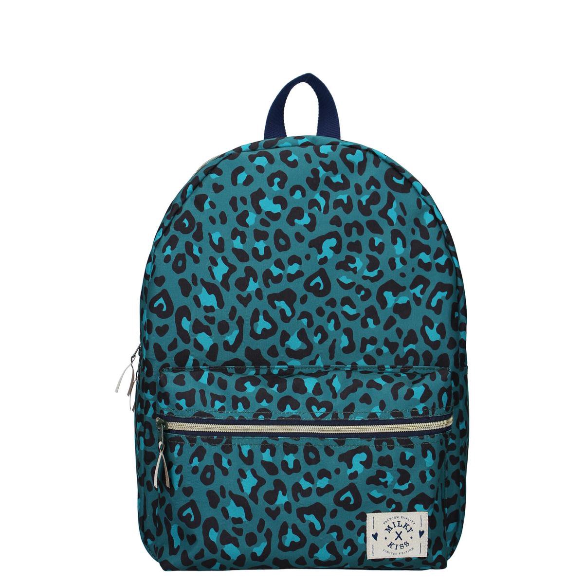 Milky Kiss Stay Cute Leopard Green Rugzak - 13,5 l - Green - Milky Kiss